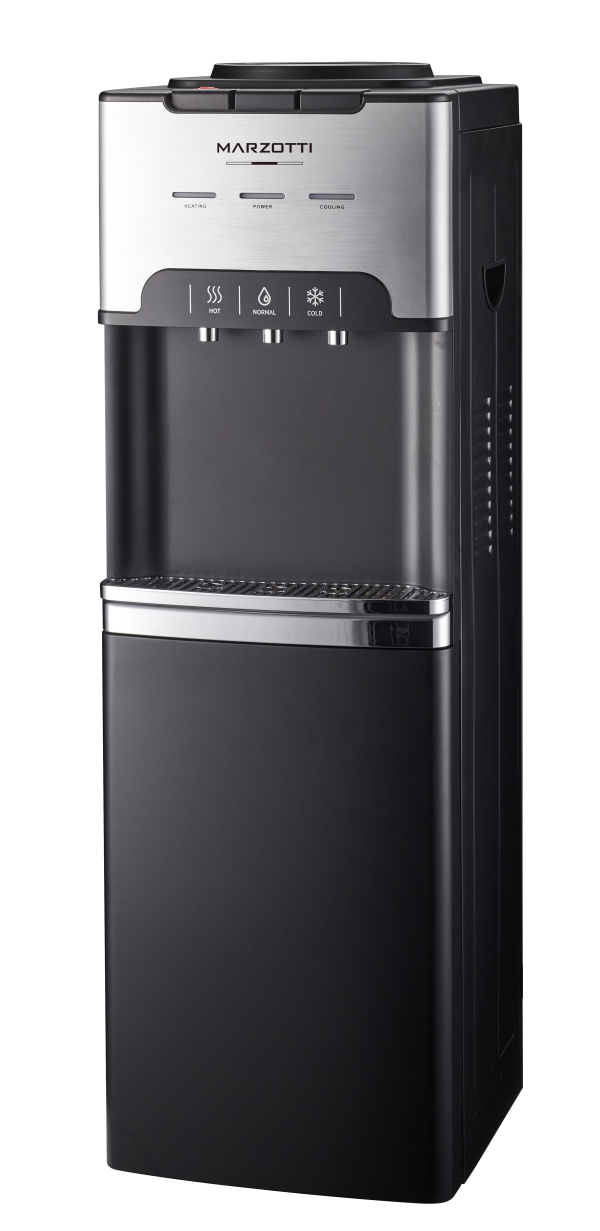 Marzotti Water Dispenser(Top Loading) Black Compressor with storage cabinet