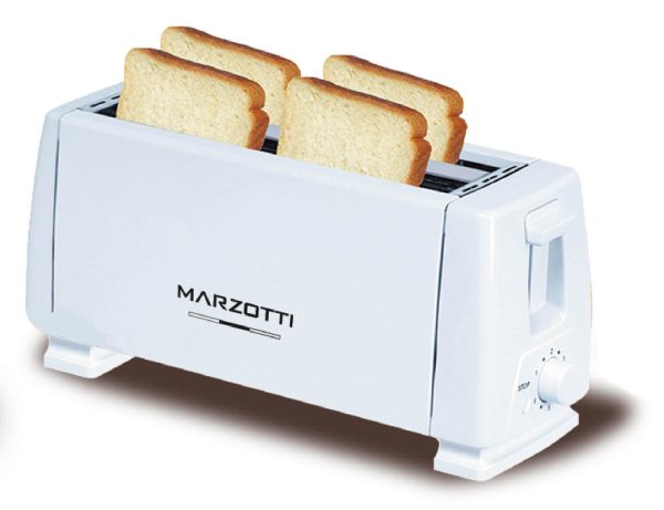 Marzotti Toaster 4 Slice White 1300W - Image 2