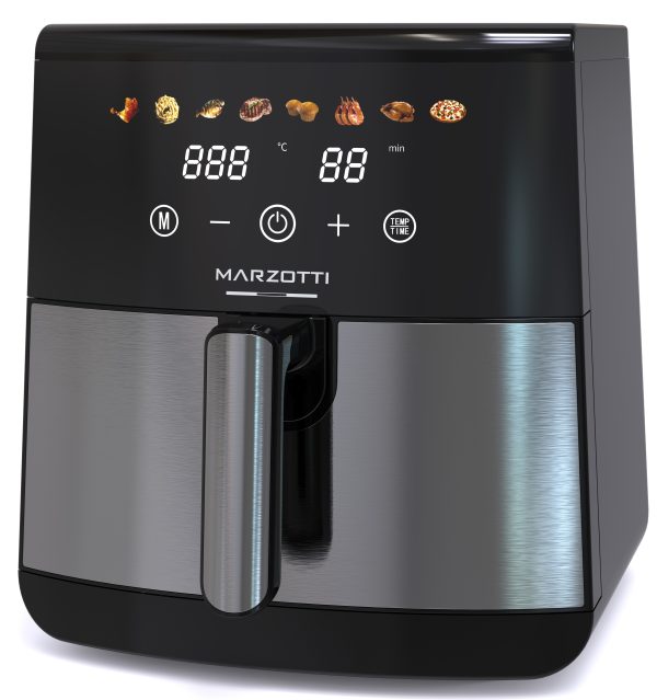 Marzotti NEW Air Fryer 1700W 8L Stainless Steel Colorful touch panel
