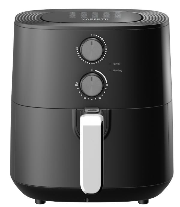Marzotti NEW AIR FRYER 1700W 6L Convection Stainless steel heating elements
