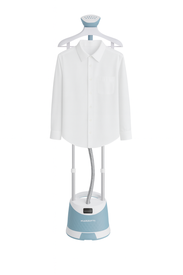NEW Marzotti GARMENT STEAMER MegaSteam 1800W 1H Continues steam 1.6L Water Tank Ironing Board Clothes Iron Steamer Blue - Image 4