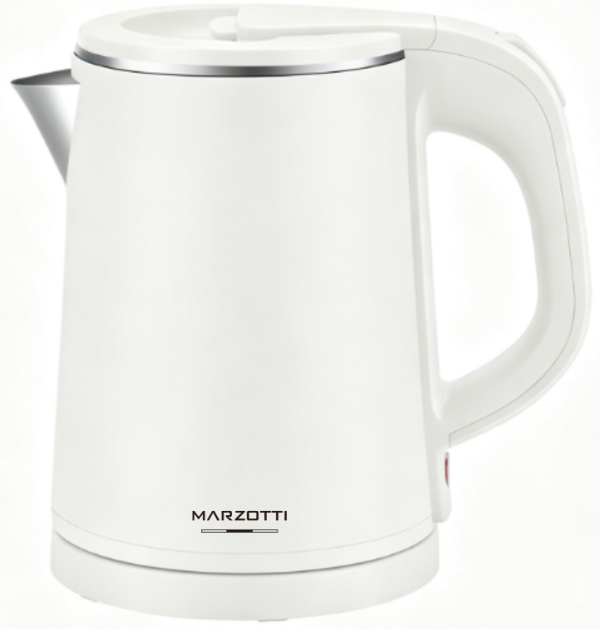 MARZOTTI Electric Kettle 800W 0.8L 304 Stainless Steel Double Wall Cool Touch Body