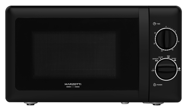 MARZOTTI Microwave Oven 20L 700W 6 Power Levels Timer Tempered Glass Door