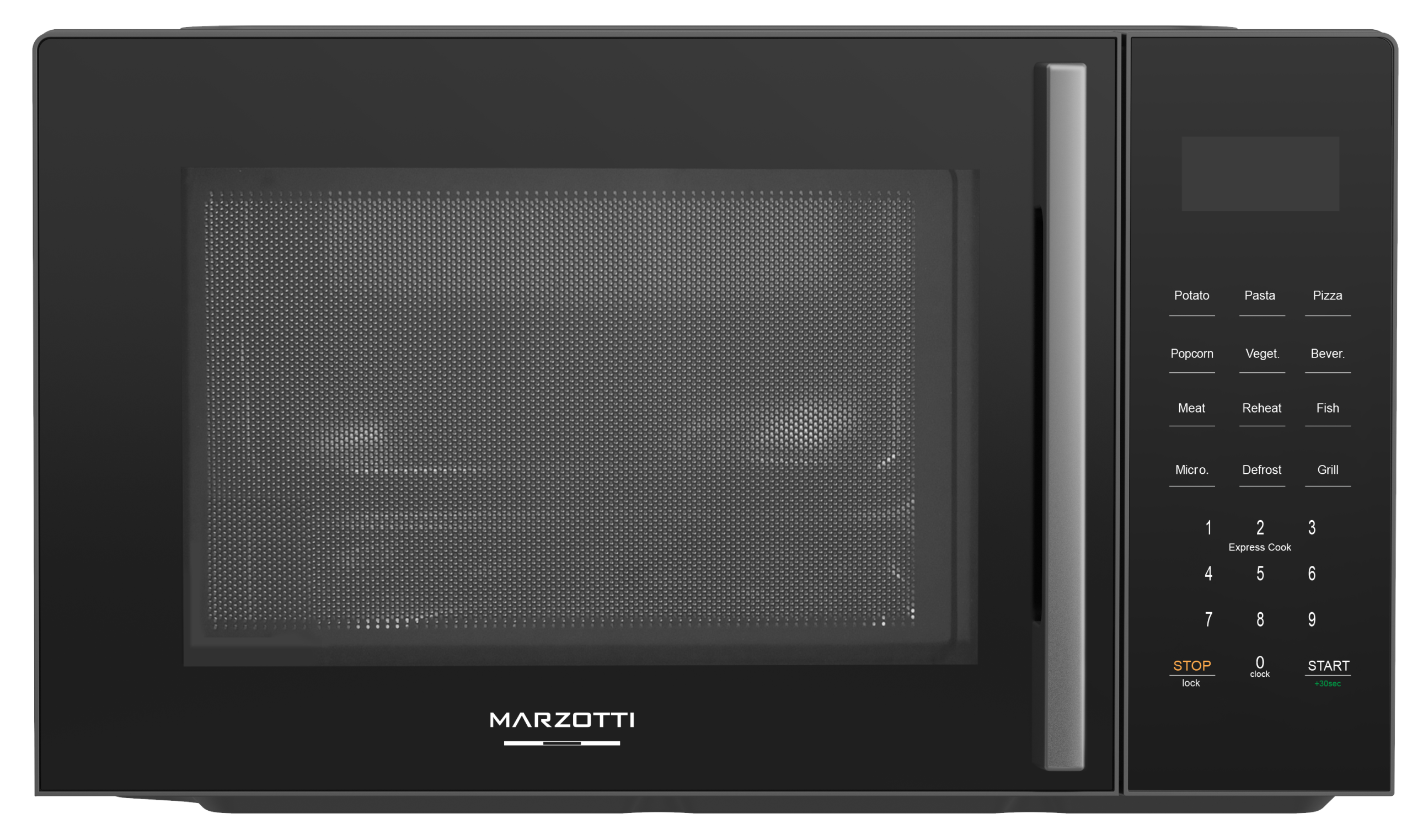 MARZOTTI Microwave Oven 25L 850W Grill Function1000W 10 Power Levels 8 Auto Menus